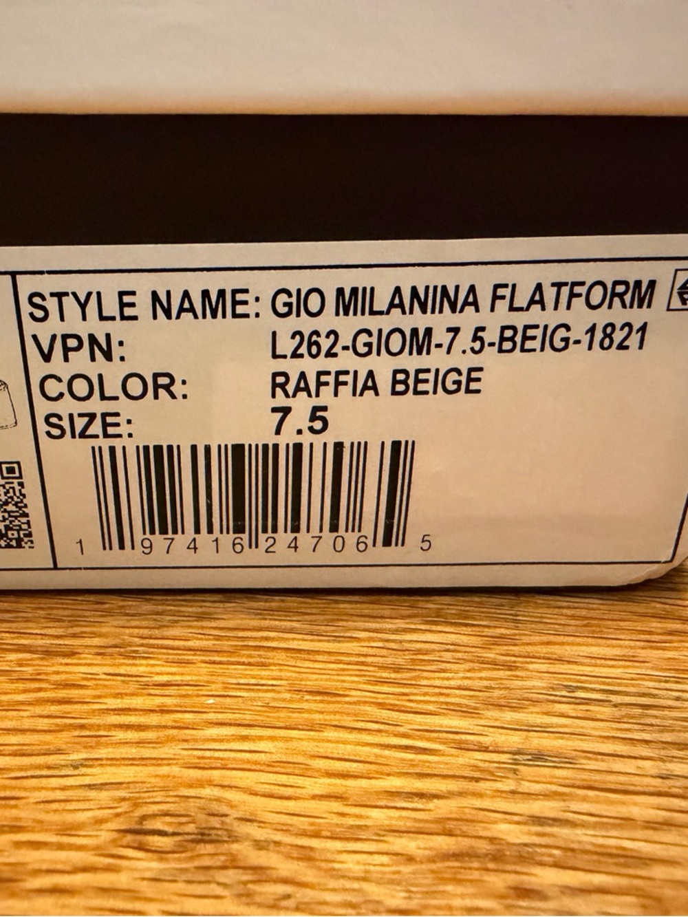 Larroudé “Gio Milanina” Platform Sandals — New in Box — Size 7.5 — Beige Raffia - Picture 9 of 10